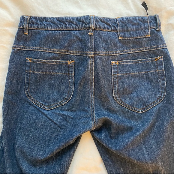 Maison Margiela Line 4 Low Rise Dark Blue Denim Jeans - Picture 8 of 8